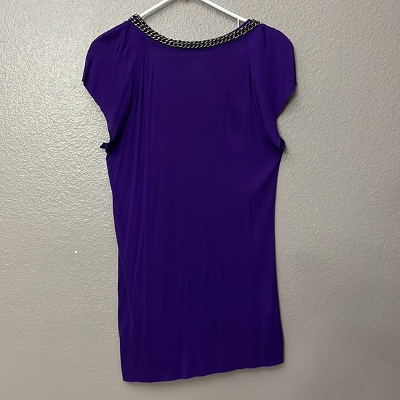 Ana a New Approach Purple Tunic top with Chain embellishment M - Picture 10 of 13